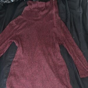 Short ruffled neck dress